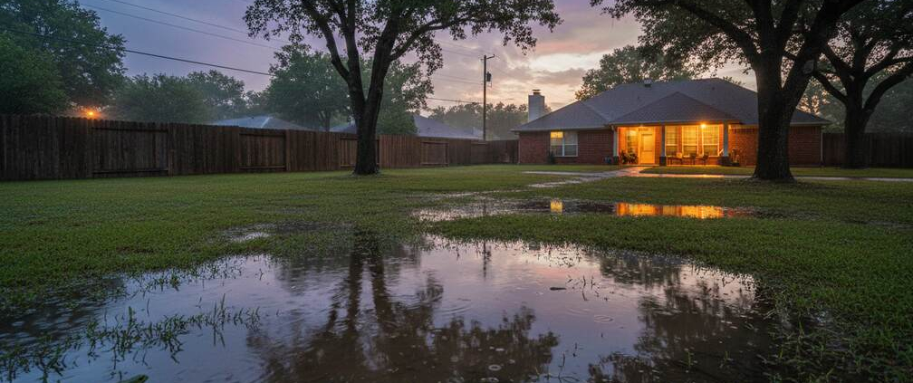 drainage problems Austin yards