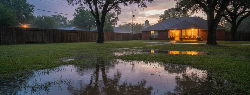 drainage problems Austin yards