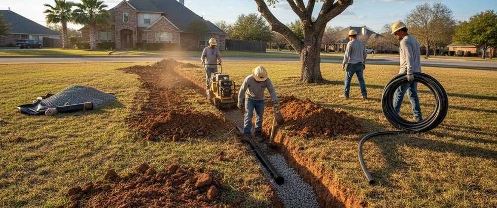 outdoor drainage not a DIY project