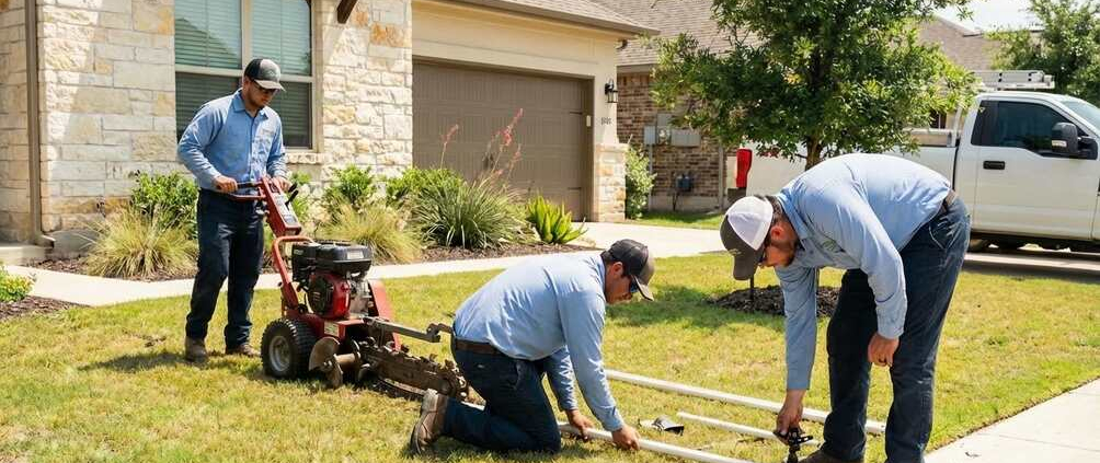 professional sprinkler installation