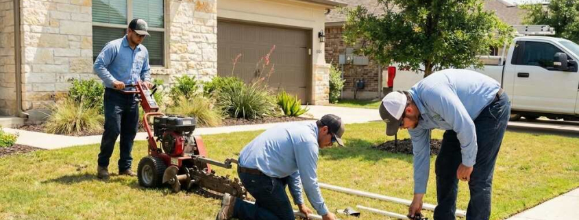 professional sprinkler installation