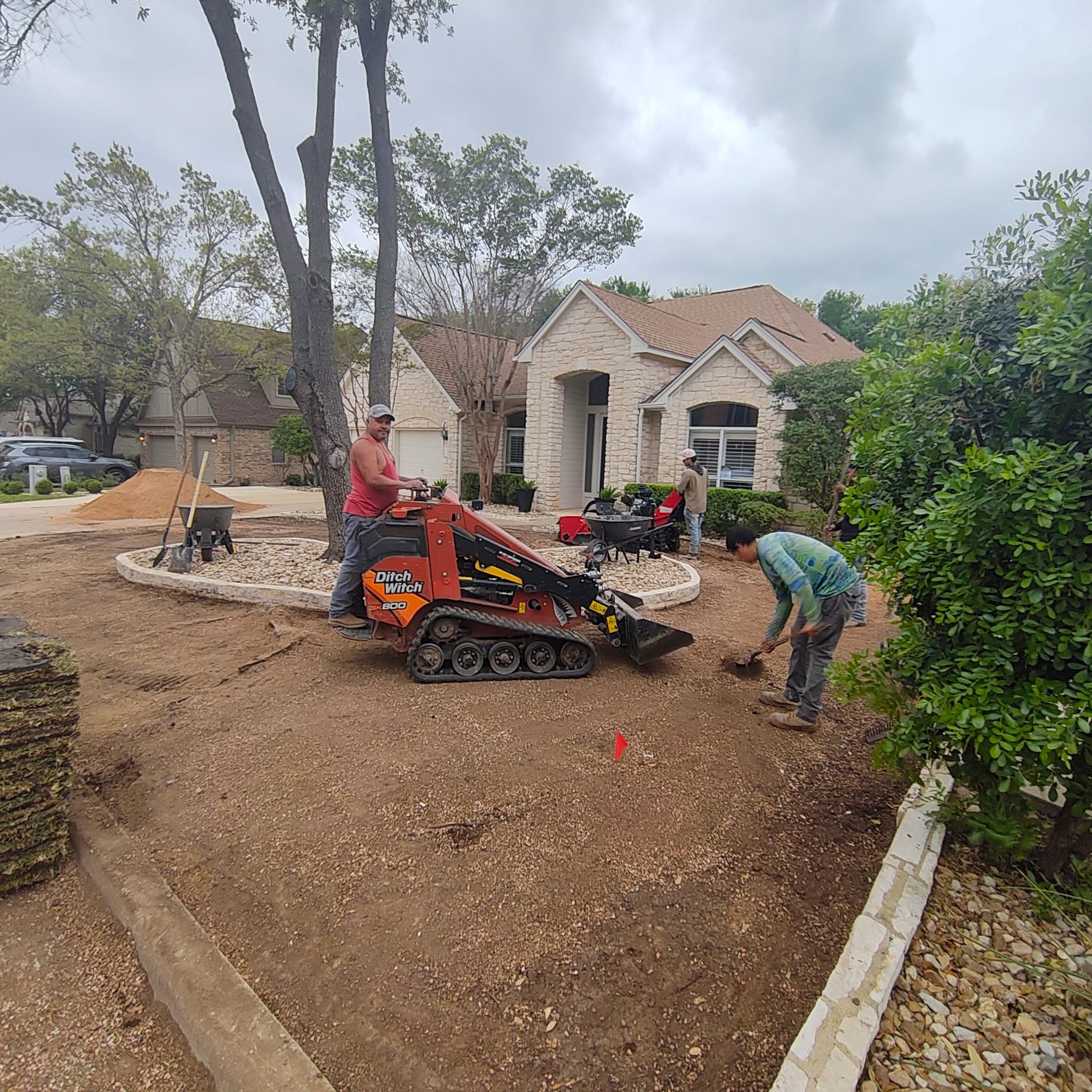 austin landscaping design by Sprinkler and landscape medics before